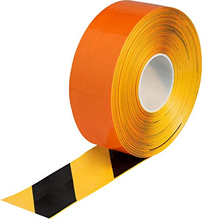 Brady ToughStripe Max Thick Floor Marking Tape - Rugged Facility Floor Marking Tape - 3 in. Width, 100 ft. Length - Black/Yellow