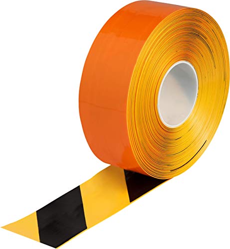 Brady ToughStripe Max Thick Floor Marking Tape - Rugged Facility Floor Marking Tape - 3 in. Width, 100 ft. Length - Black/Yellow