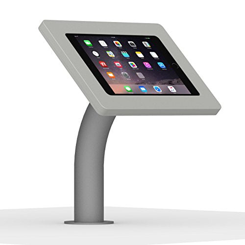 VidaMount Light Grey Enclosure and Fixed Neck Wall/Table Surface Mount [Bundle] Compatible with iPad mini 4 & 5 - color: Light Grey, size: iPad Mini 4 & 5