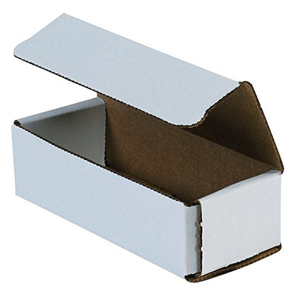BOX USA BMRX2L 6"L x 2 1/2"W x 1 3/4"H, White (Pack of 50) - size: (032) 6" x 2 1/2" x 1 3/4", 50-Pack