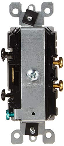 Leviton 15 Amp, 120/277 Volt, Decora Single-Pole, AC Combination Switch, Commercial Grade, Grounding, 5634-GY, Gray - color: Gray