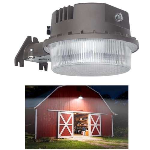 LED Barn Light Dusk to Dawn with Photocell, 55W 7500LM 5000K Daylight, 500W Incandescent/200W HID Replacement, Weather Resistant Outdoor Security Light for Yard, Garage, Farm, Porch - color: Barn Light - 55W