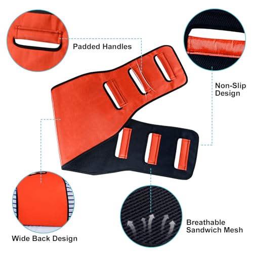 Transfer Belt Transfer Sling Padded Gait Belts with Seniors Patient Lift - color: Orange 2