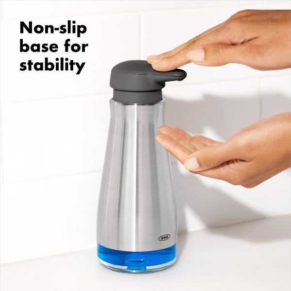 OXO Good Grips Stainless Steel Countertop Soap Dispenser - color: Stainless Steel, style: Soap Dispenser