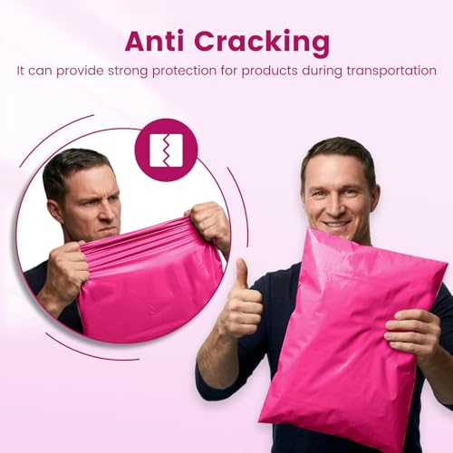 Metronic Poly Mailers 14.5x19 400 Pack, Large Bulk Self Seal Shipping Bags - color: Pink, size: 14.5x19 400PC