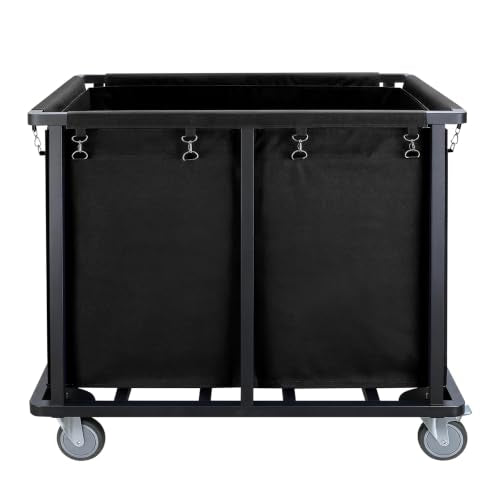 Commercial Laundry Cart with Wheels,400L Industrial Laundry Cart