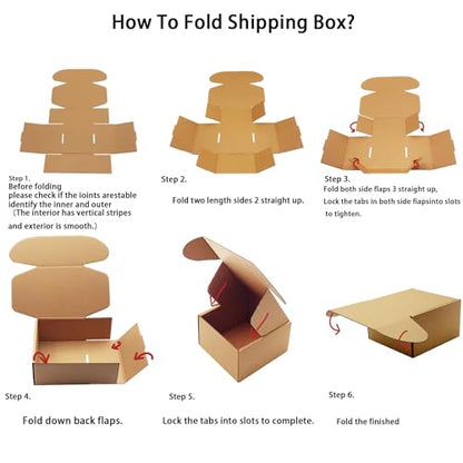 5x5x3 inch Shipping Boxes Pack of 25, Brown Corrugated Cardboard Mailer Box - size: 5x5x3 -25 Pack