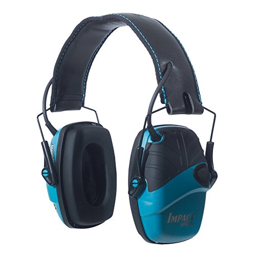 Howard Leight by Honeywell Impact Sport Sound Amplification Electronic Shooting Earmuff, Teal - color: Teal, size: Medium