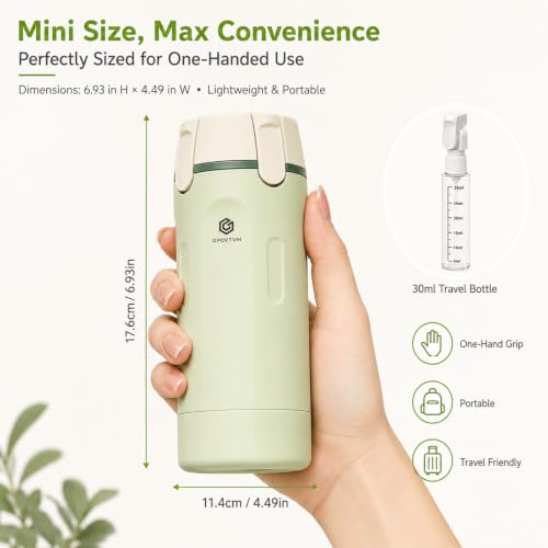 4 in 1 Travel Dispenser Bottle Four One Items Toiletry Containers Shampoo for Toiletries 4in -1 Soap 4-in-1 Leak Proof Rotatable Setpump Creams Sized TSA Refillable Lotion Cosmetic to Fill (White) - color: White