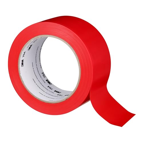 3M General Purpose Vinyl Tape 764, Red, 2 in x 36 yd, 5 mil, 1 Roll - color: Red, size: 2 in x 1296 in