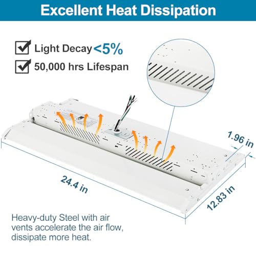 LED Linear High Bay Shop Light 165W/110W/80W Adjustable 4PACK