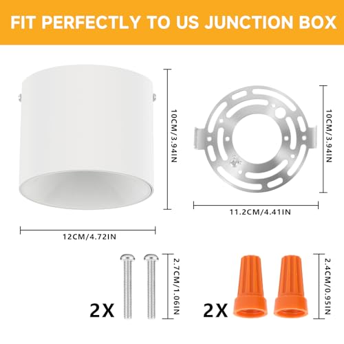 LED Ceiling Spotlight Indoor CRI 97+ Modern Cylinder Light Ceiling Mount - color: White, size: 1 Pack – 3000K Warm White