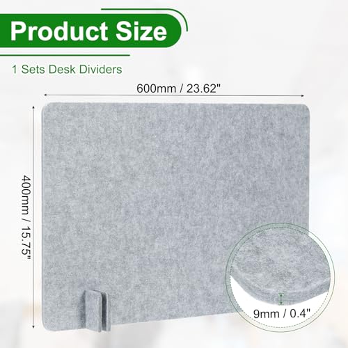 PATIKIL Desk Dividers 24" x 16",with 4Pcs Support Feet, Cement Gray Style B - color: Cement Gray Style B, size: 24" x 16"