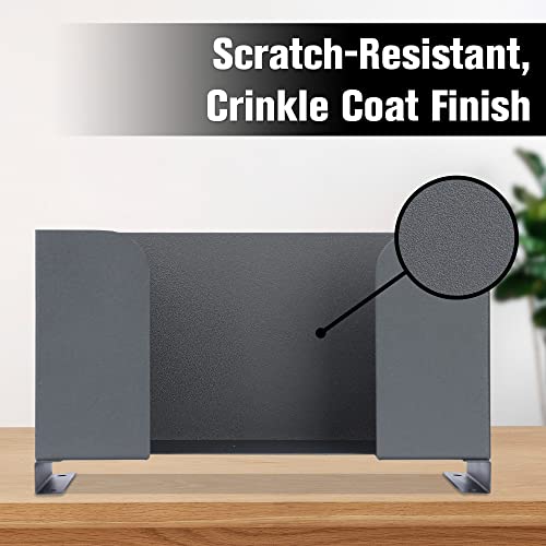 BankSupplies Deposit Ticket Holder - 10W x 4D x 6H - Scratch Resistant Black Steel - Check & Voucher Sorter - Desk Organizer for Deposit Slips, Receipts, Forms, Tickets