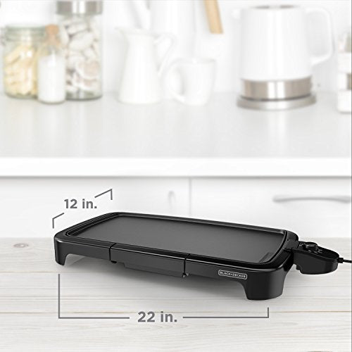 BLACK+DECKER GD2011B Family-Sized Electric Griddle with Drip Tray - style: Griddle