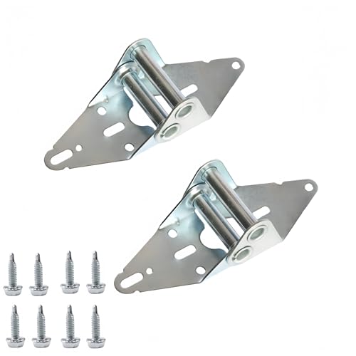 2 Packs Garage Door Hinges #2, 14 Gauge Steel Heavy Duty Hinge - size: 2