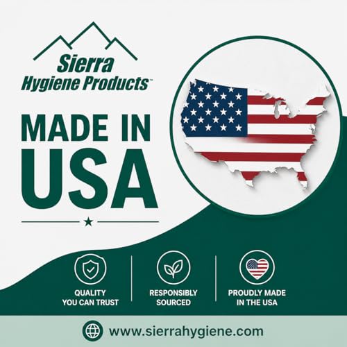 Sierra Hygiene 2-Ply Jumbo Toilet Paper, 3.5"x720', 12 Rolls, USA