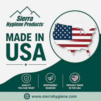 Sierra Hygiene 2-Ply Jumbo Toilet Paper, 3.5"x720', 12 Rolls, USA