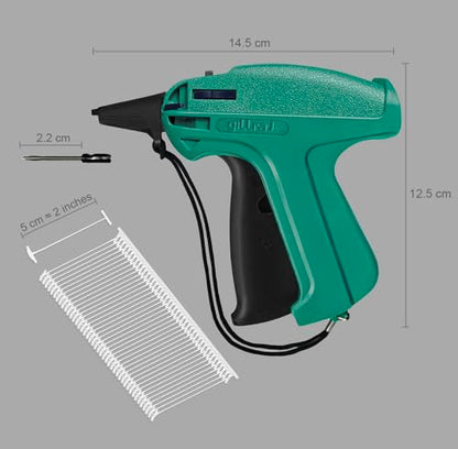 GILLRAJ® Price Tagging Gun【Not-a-Stitch-Gun】 Hangtag Attacher with 4000pcs 2" Long Barbs Fasteners & 6 Needles, Retail Pricing Tag Gun for Stores Consignment Garage Yard Sale