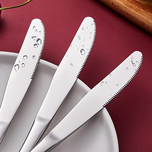 Aebeky 8-Piece Stainless Steel Table Knives,Dinner Knives Set,9.1-Inch (8-Piece) - size: 8-Piece