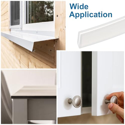 PATIKIL 13Ft U Channel Edging Trim 1/32" Slot Fits 1/64"-5/128" Edge - size: 13Ft Long,1/32" Slot,15/32"Wx5/128"Tx1/8"H