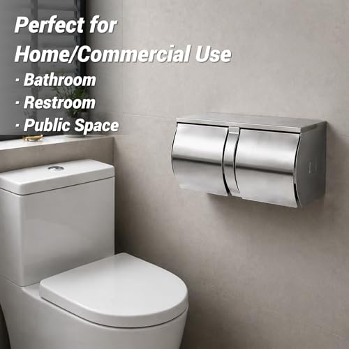 Double Roll Toilet Paper Holder Commercial Toilet Paper Dispenser