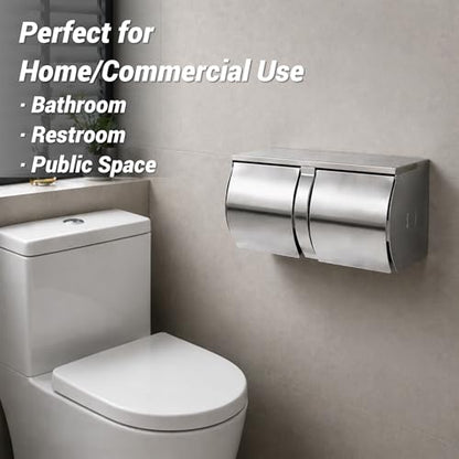 Double Roll Toilet Paper Holder Commercial Toilet Paper Dispenser