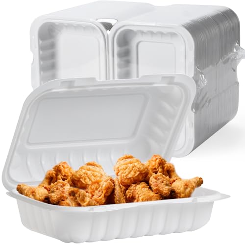 9x6 27 oz 50 Pack To Go Containers - Shrink Wrap Ready to Use - size: 9x6 inch 27 oz