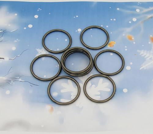 40pcs 4 Sizes O Rings Welded Strong Metal Heavy Duty Round Ring for Pet Collars Buckle Belts Strap Webbing Sewing - color: 5/4"(32mm) Gun Black 10pcs