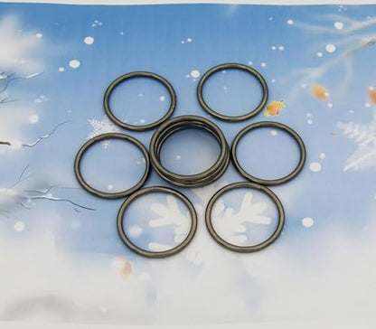 40pcs 4 Sizes O Rings Welded Strong Metal Heavy Duty Round Ring for Pet Collars Buckle Belts Strap Webbing Sewing - color: 5/4"(32mm) Gun Black 10pcs