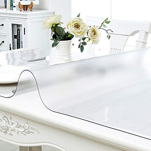 NECAUX Frosted PVC Table Cover Protector 13 x 16 Inch 1.5mm Thick - color: Frosted 1.5mm, size: 13" x 16"