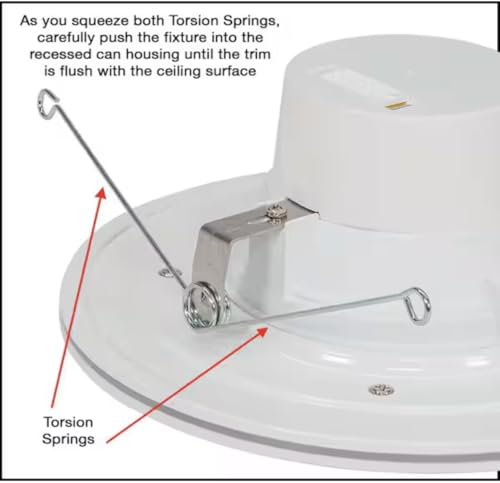 Commercial Electric 6 in. White Integrated LED Recessed Downlight with Nightlight Trim (2)