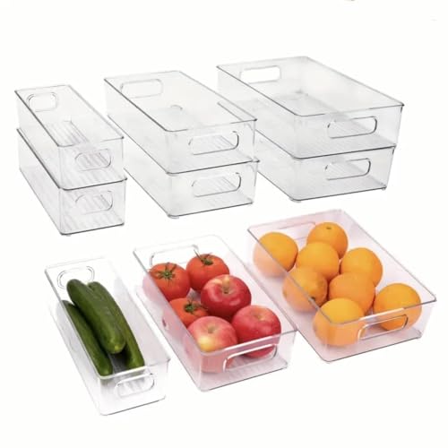 6 Pack Refrigerator Organizer Bins - size: 6 Pack