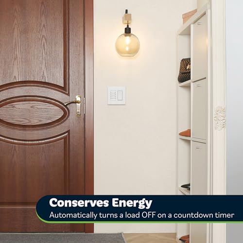 TOPGREENER Countdown Timer Switch, for Bathroom Fans, Lights, Ventilation - color: White, size: Light Timer Switch