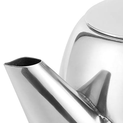 EVGATSAUTO Stainless Steel Coffee Pot, 32 oz (850 mL) Thermal Teapot & Kettle for Hot or Cold Beverages – Ideal for Hotel, Restaurant, Office, and Home Use - size: 0.9 Quarts