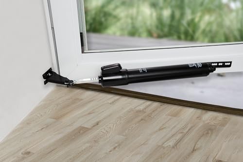 Wright Products EZ-Hold Heavy Duty Pneumatic Storm Door Closer, Black - color: Black