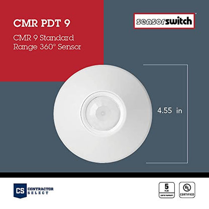 SensorSwitch PDT Standard Range Ceiling Motion Sensor and Occupancy Sensor - size: Standard Range, style: PDT / Relay Included