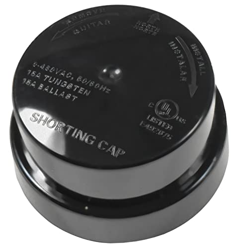 HQRP Photocell Sensor Shorting Cap w/Dimming Receptacle, Photoelectric Switch Short Circuit Cap Socket, Twist Lock Plug Base for Led Garage Light, Outdoor Pole Light, Landscape Lightening etc. - size: Sensor Shorting Cap w/ Dimming Receptacle