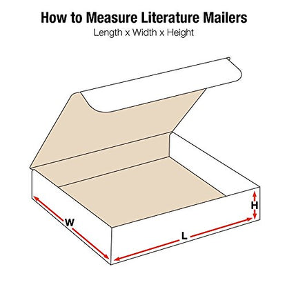 Box USA Mailer Boxes Small 10"L x 10"W x 4"H 50-Pack - Corrugated Cardboard Box for Shipping, Moving, Mailing, Packing, Packaging and Storage - size: 10x10x4" 50-Pack White