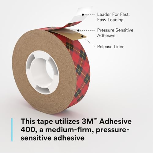 3M Scotch ATG Adhesive Transfer Tape 924, Clear Tape, 1/4 in x 36 yd, 2 mil - size: 0.25 in x 36 yd 2.0 mil