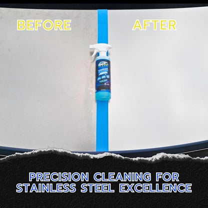 Ultra Shine Waterless Stainless Steel Cleaner & Wash for Tesla Cybertruck – High-Gloss, Removes Grease & Fingerprints, Eco-Friendly (16 Fl. Oz.)