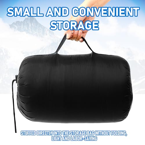 Preboun Thermal Poncho Wearable Hooded Blanket Winter Poncho Wearable Sleeping Bag Water Resistant Windproof for Men Women - color: Black and Dark Grey