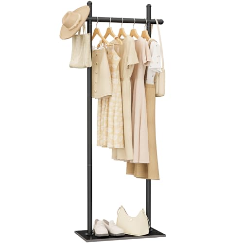 Industrial Clothes Racks,Metal Garment Trees,68.9in,Black,Small - color: Black, size: 19.7*11.8*68.9in