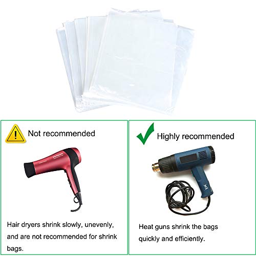 LazyMe Large Shrink Wrap Bags for Gift Baskets, 32x40 Inch, 20 Pcs