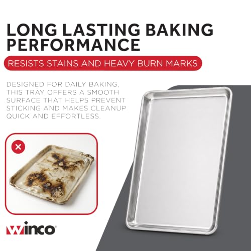 Winware by Winco ALXP-1622 Aluminum Sheet Pan, 16" x 22"