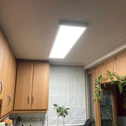 LED ATOMANT 1x2 LED Surface Mount Panel Light 40W 4000LM, 5CCT Selectable 3000K/3500K/4000K/4500K/5000K, Power Selectable 20W to 40W, Dimmable with 0-10V Dimmer