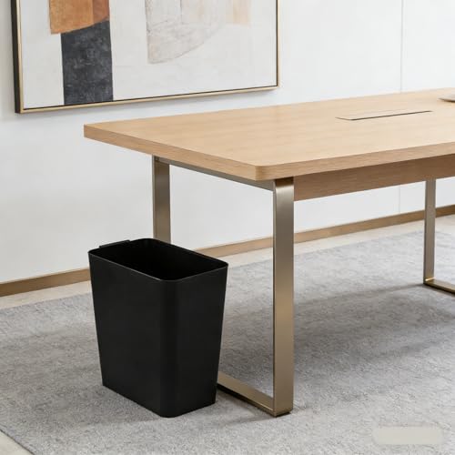 Zopnny 3 Pack 4.5 Gallon Plastic Waste Container, Trash Can Wastebasket, Black Garbage Container Bin for Under Desk, Office, Bathroom - color: Black
