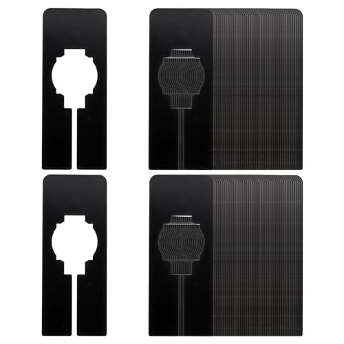 PATIKIL Clothes Dividers, 100Pack Black Plastic Closet Organizer, Rectangle Clothing Rack Size Divider, Blank Labels Sorting Rectangular Separator - color: Black