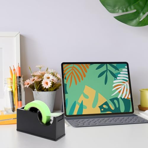 3 Pack Desktop Tape Dispenser Holder with 1 Inch Core and 3 Inch Core, Tape Roll Dispenser Desk Tape Dispenser with Weighted Non-Skid Base for Office Home School (Tape not Included)