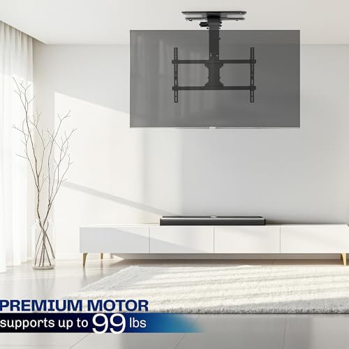 VIVO Swivel Electric Ceiling TV Mount, 37 to 70 in Screens, MOUNT-E-FD75C-S - color: Black, size: 37-70" TVs